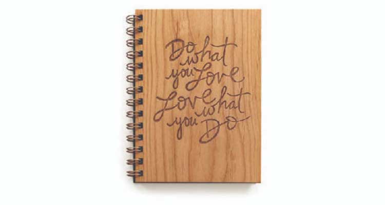 best gifts for coworkers - wood journal