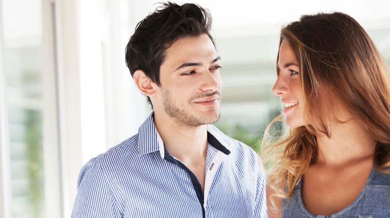 body language signs he is nervous around you