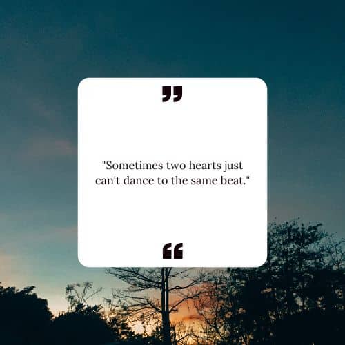 two hearts just can't dance