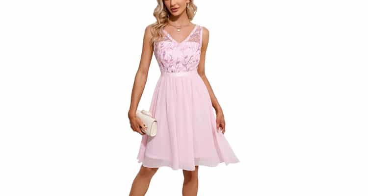 Baby pink swing dress 