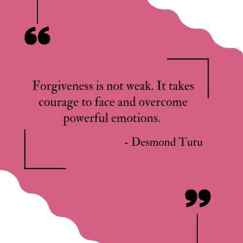 Forgiveness is not weak