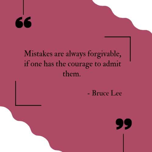 Mistakes are always forgivable