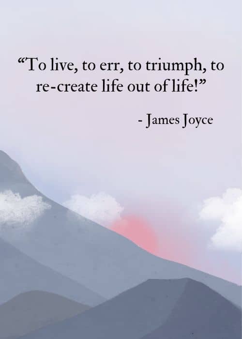 To live, to err, to triumph, to re-create life out of life