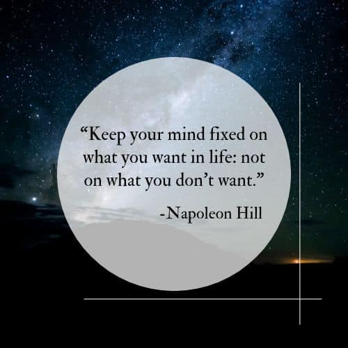 mind fixed on what you want in life