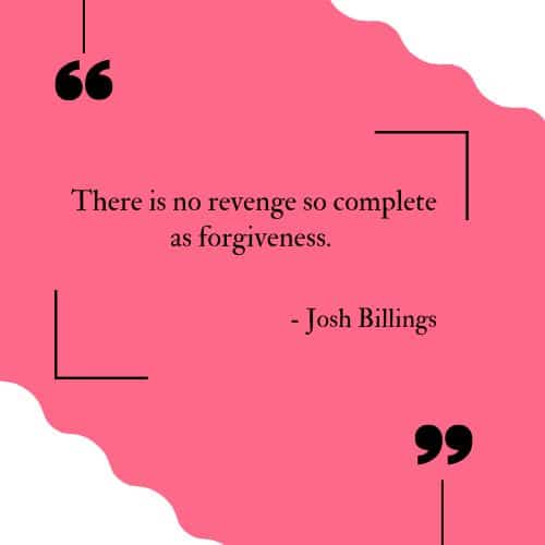 revenge so complete as forgiveness
