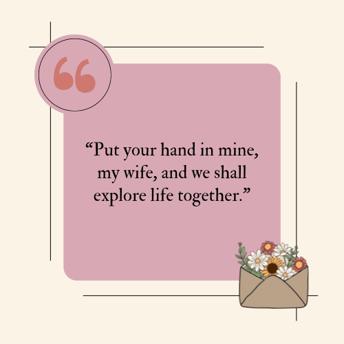 we shall explore life together.