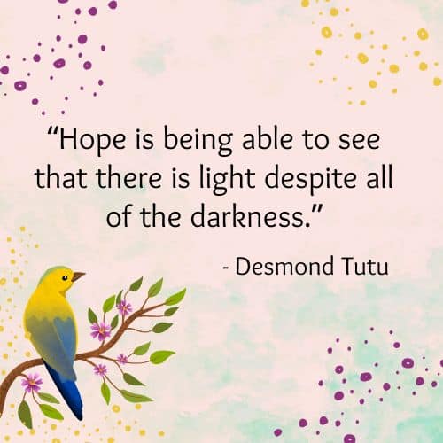 Hope can see light