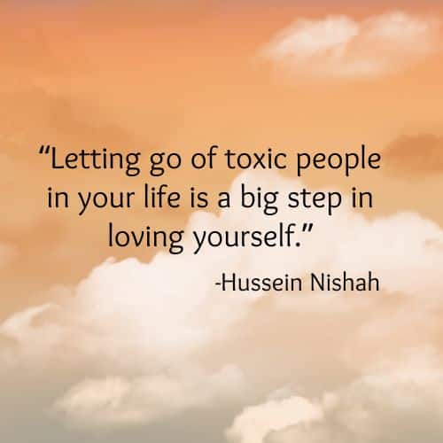 Letting go of toxic people