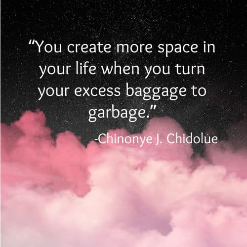 turn your excess baggage to garbage