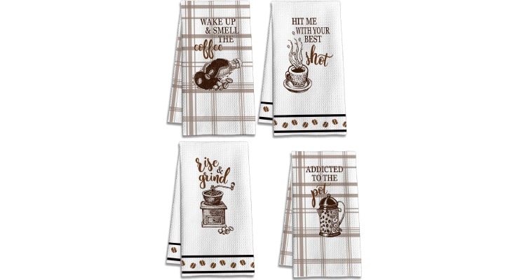personalized gifts for coffee lovers kitchen towel set