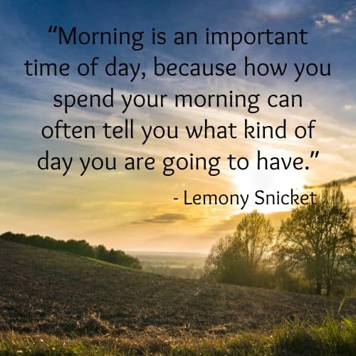 Important time of day