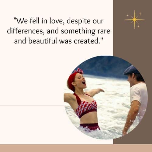 We fell in love