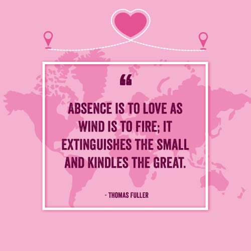 Absence is to love as