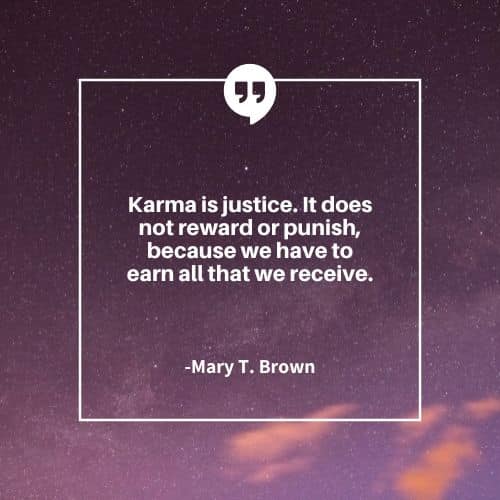 Karma is justice