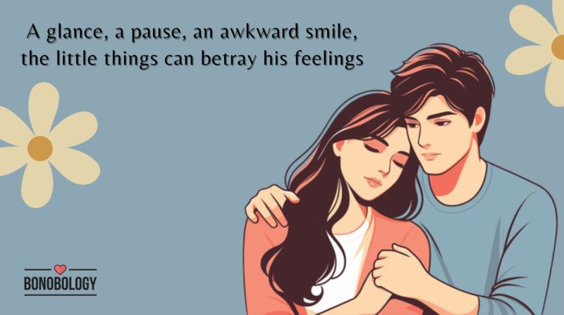 signs a shy guy likes you