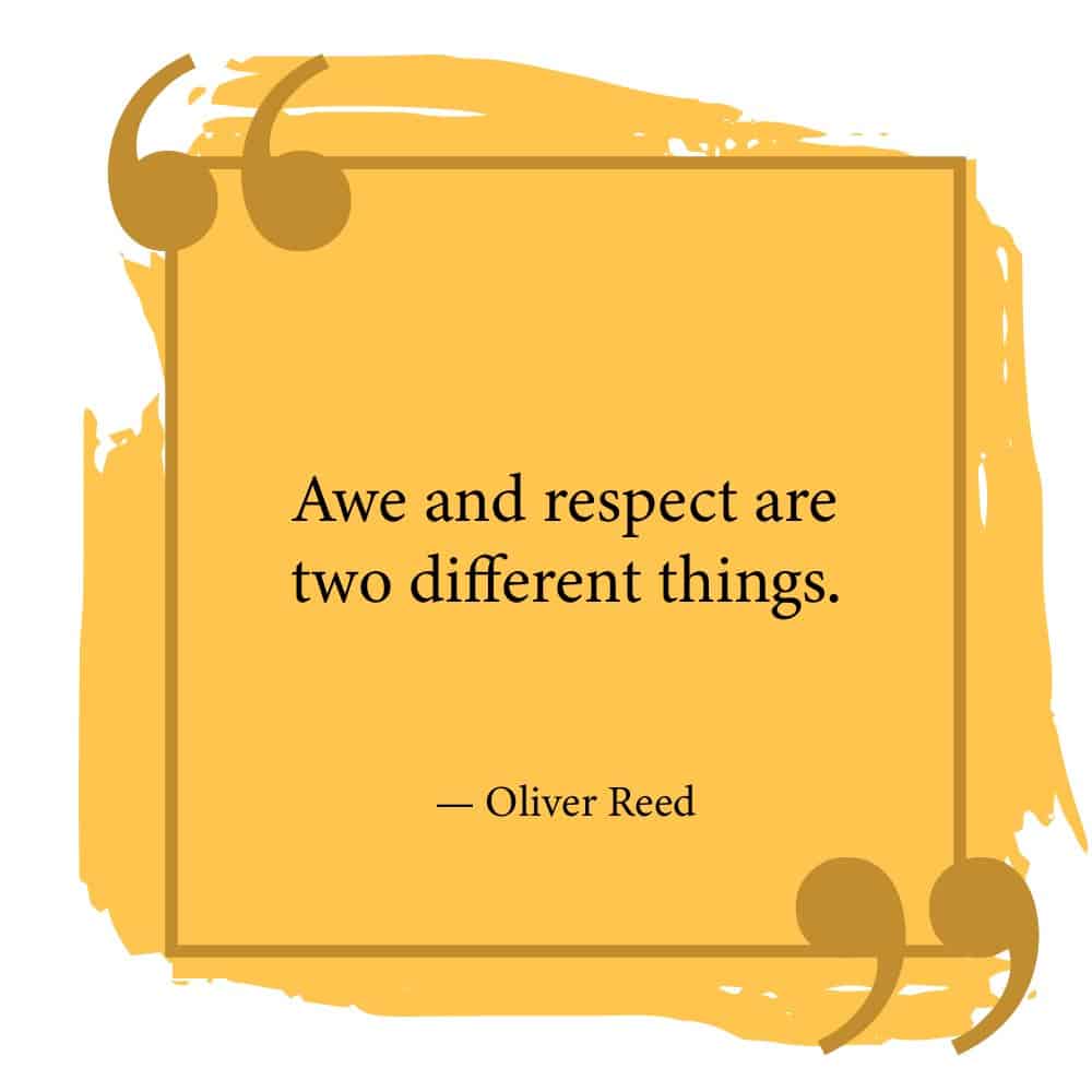 Awe and respect
