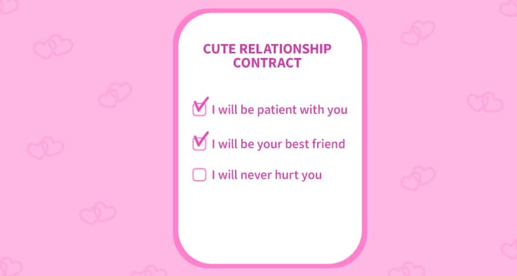 Cute relationship contract
