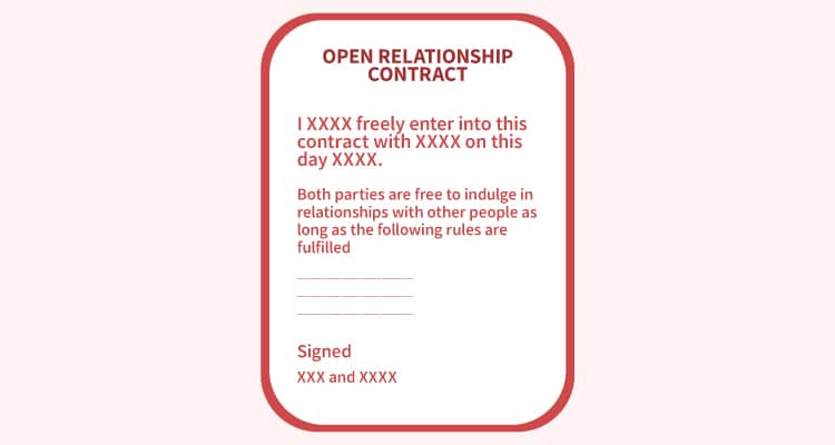Open relationship contract