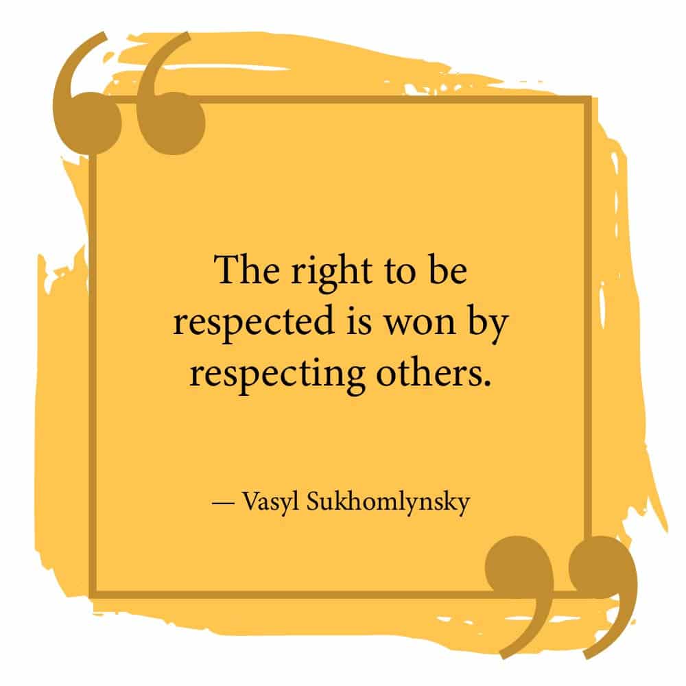 right to be respected