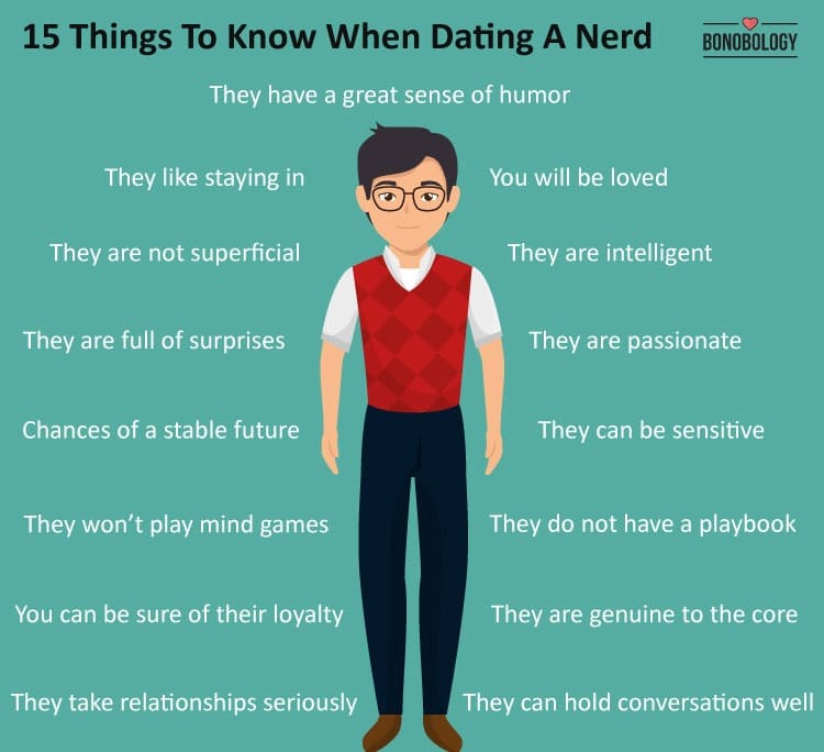 infographic on things to know when dating a nerd