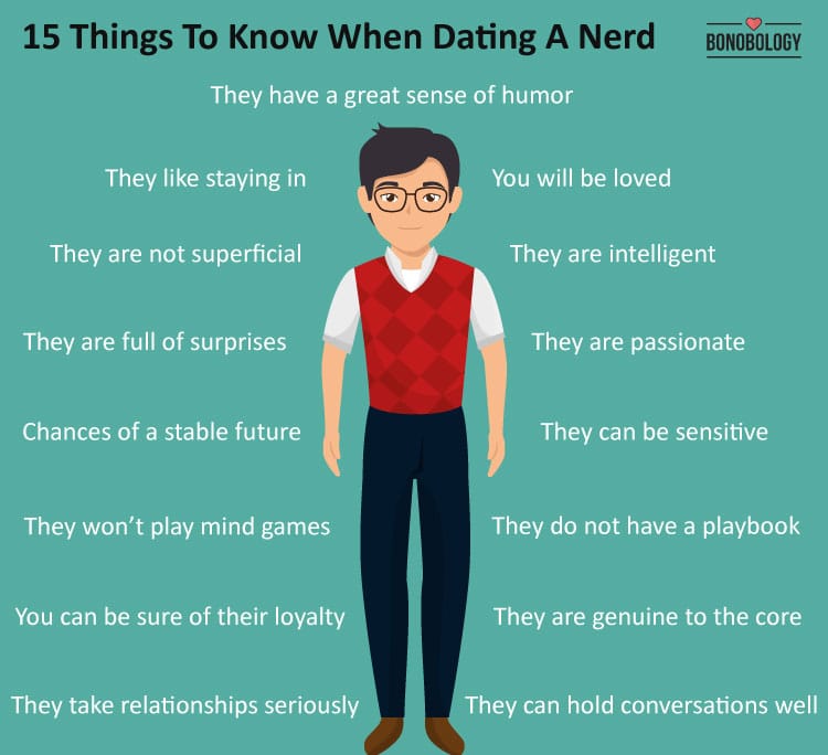 infographic on dating a nerd