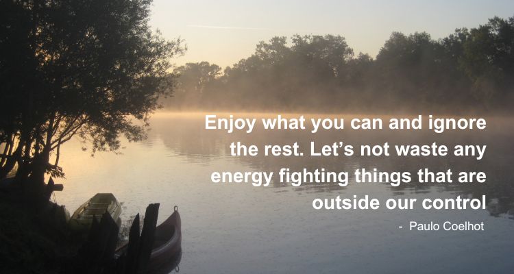 Enjoy what you can and ignore the rest. Let’s not waste any energy fighting things that are outside our control