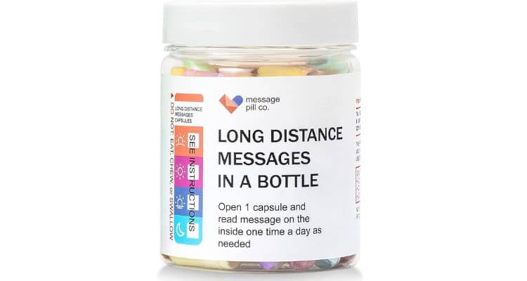 Long-distance messages in a bottle