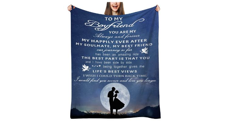 personalised throw blanket