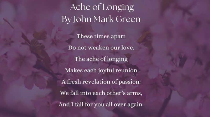 famous poem about long-distance love