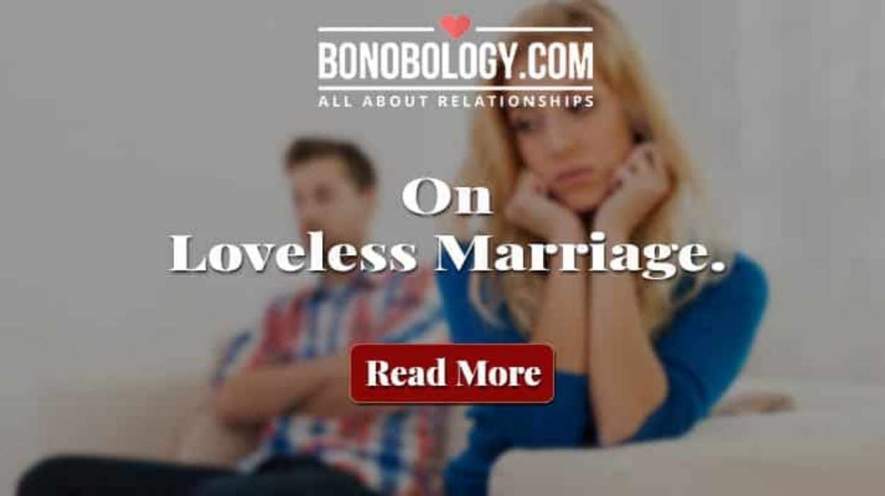 on loveless marriage