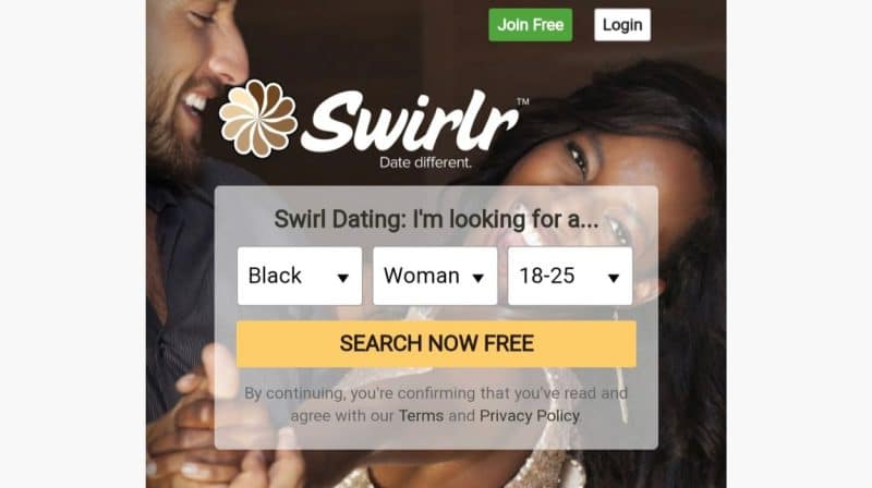 Swirlr is a great site for mixed race dating