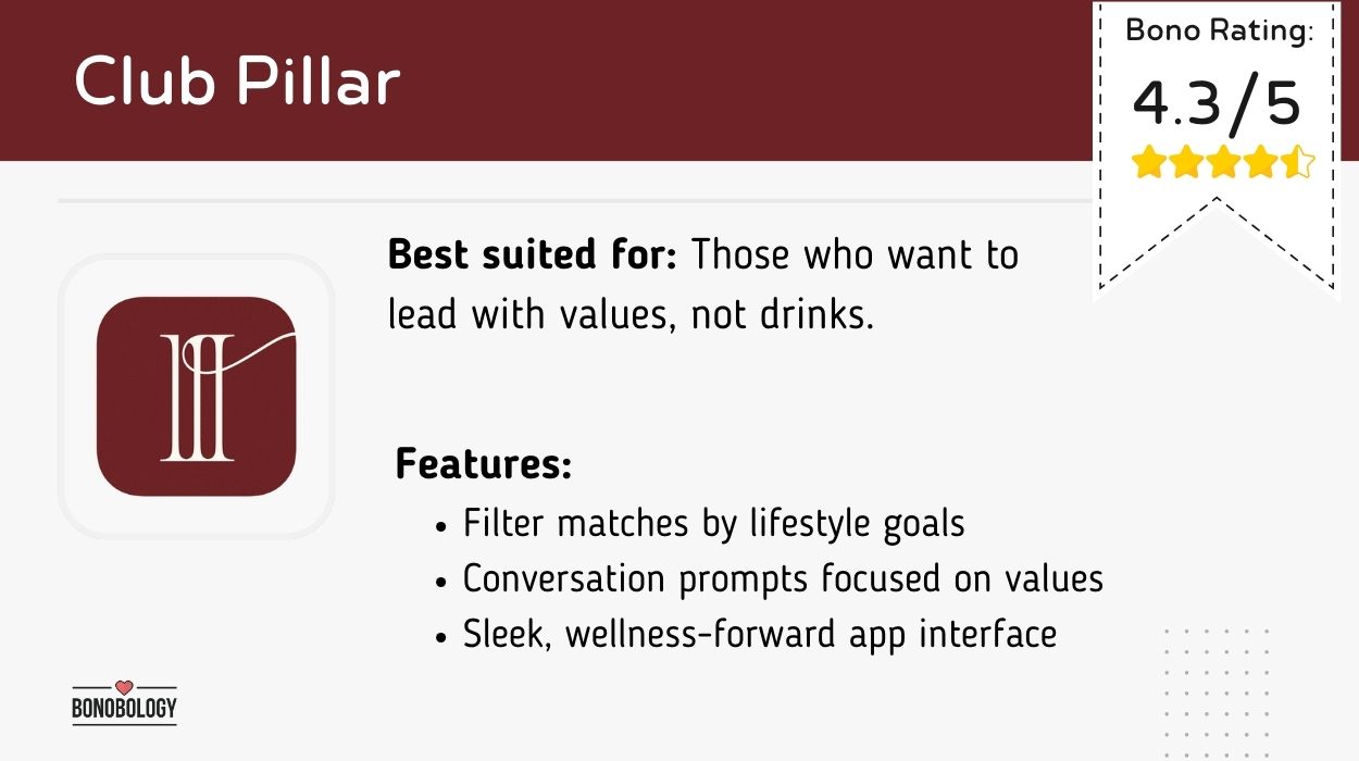 Club Pillar
Sober dating app