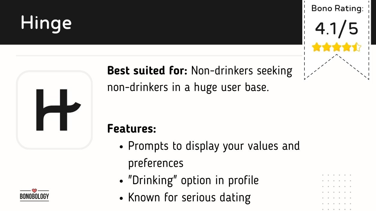 Hinge 
Sober dating