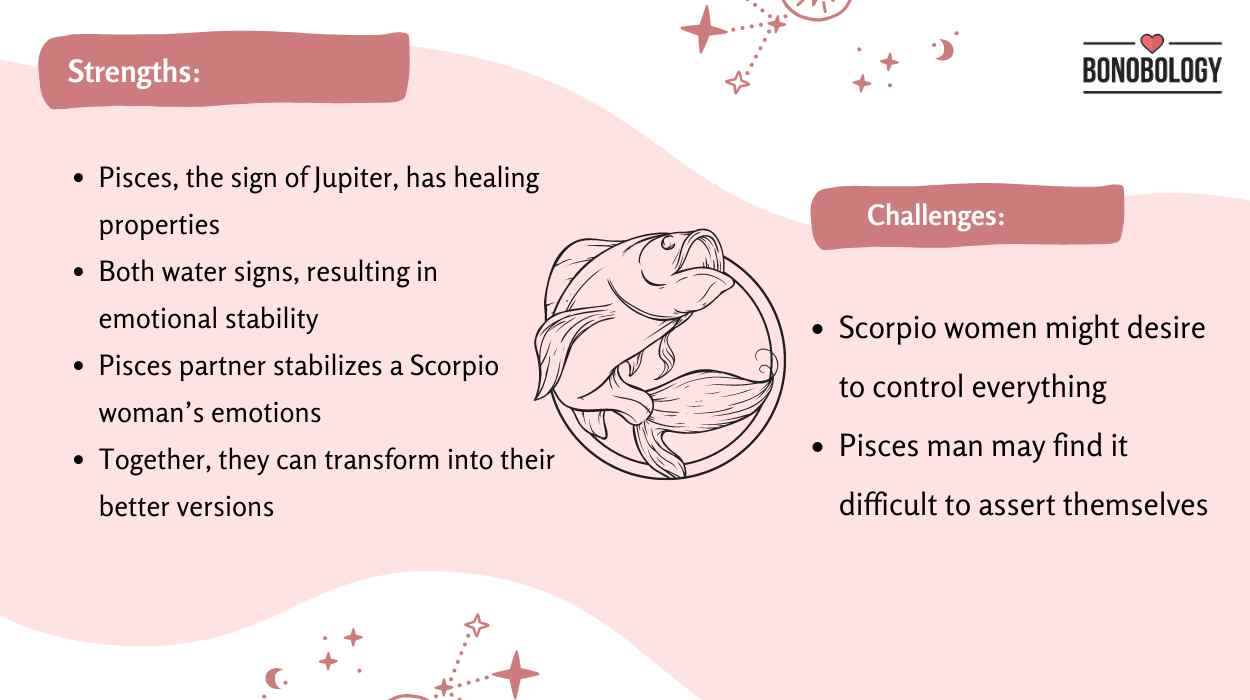 Scorpio woman and Pisces man
