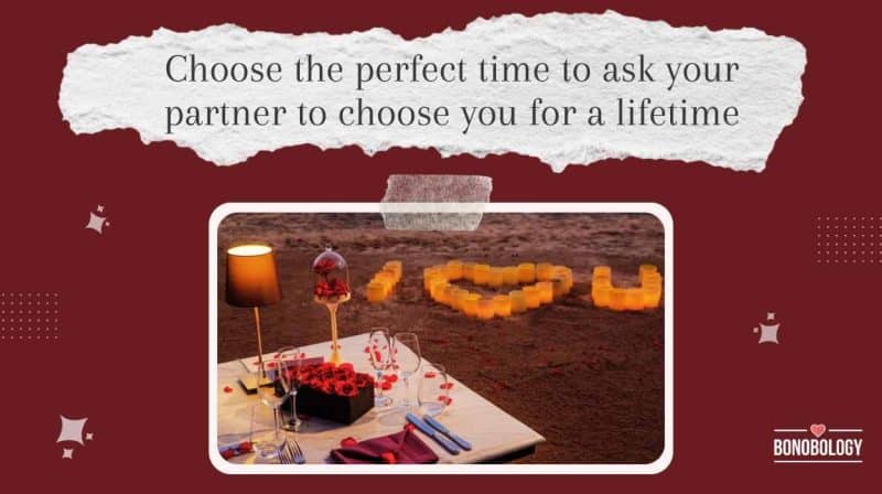should i propose before or after dinner