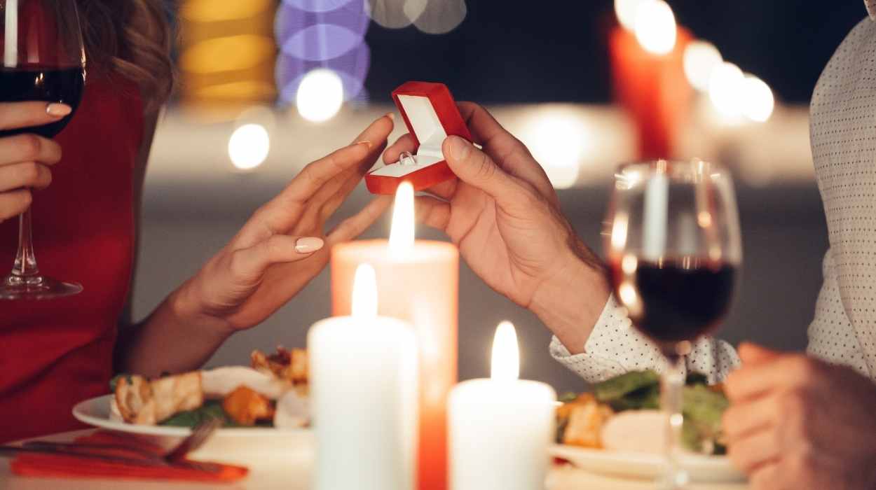 surprise dinner proposal