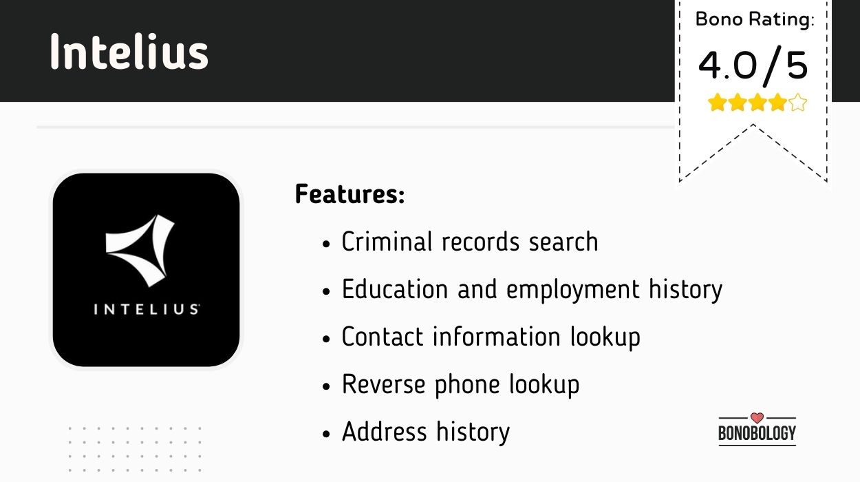 Intelius
Background checker