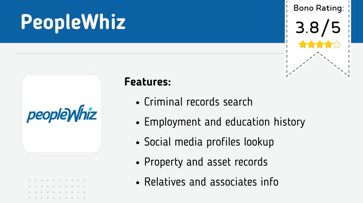 PeopleWhiz Best Background Check Sites