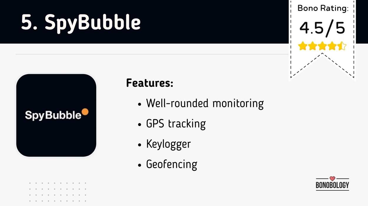 best spy apps to catch a cheater: SpyBubble App