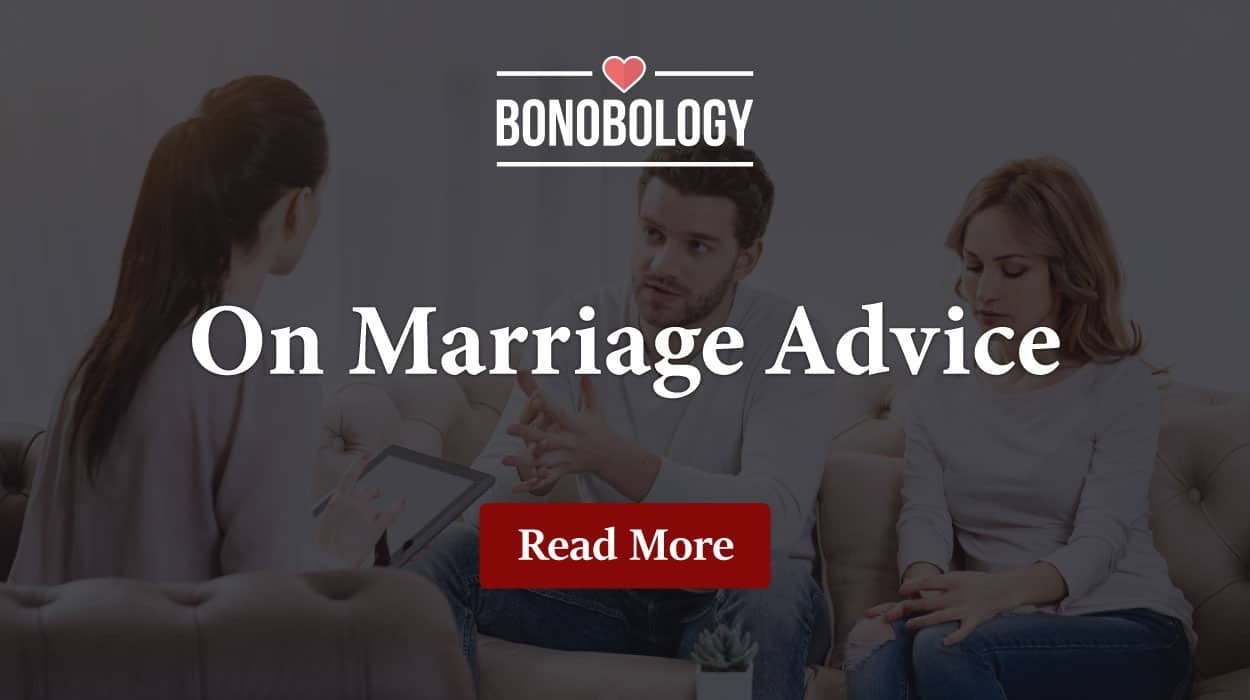 more on marriage advice