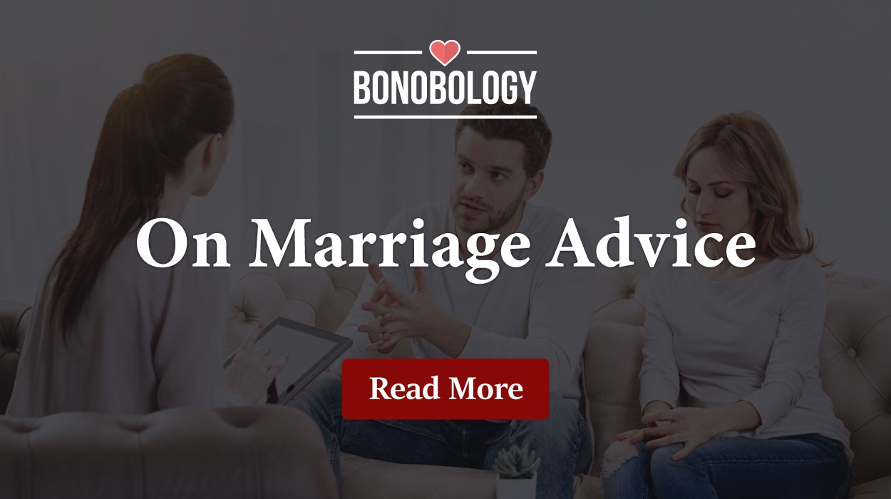 More on marriage advice