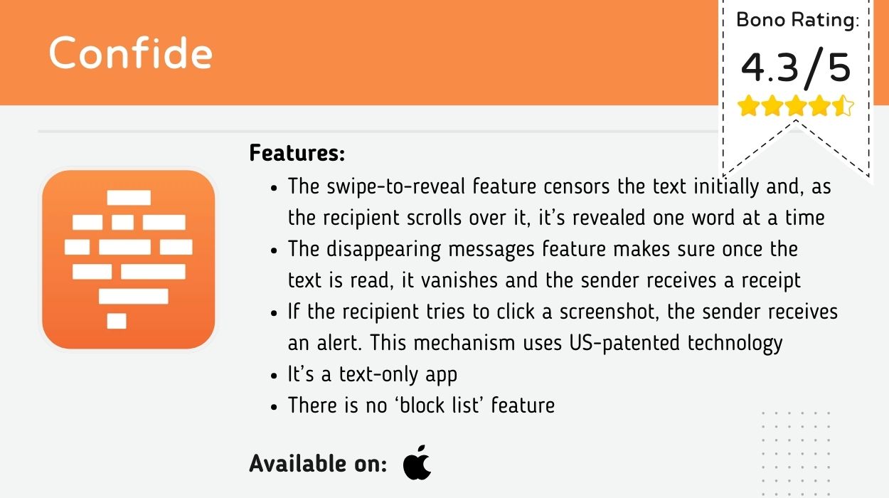 Confide cheating app