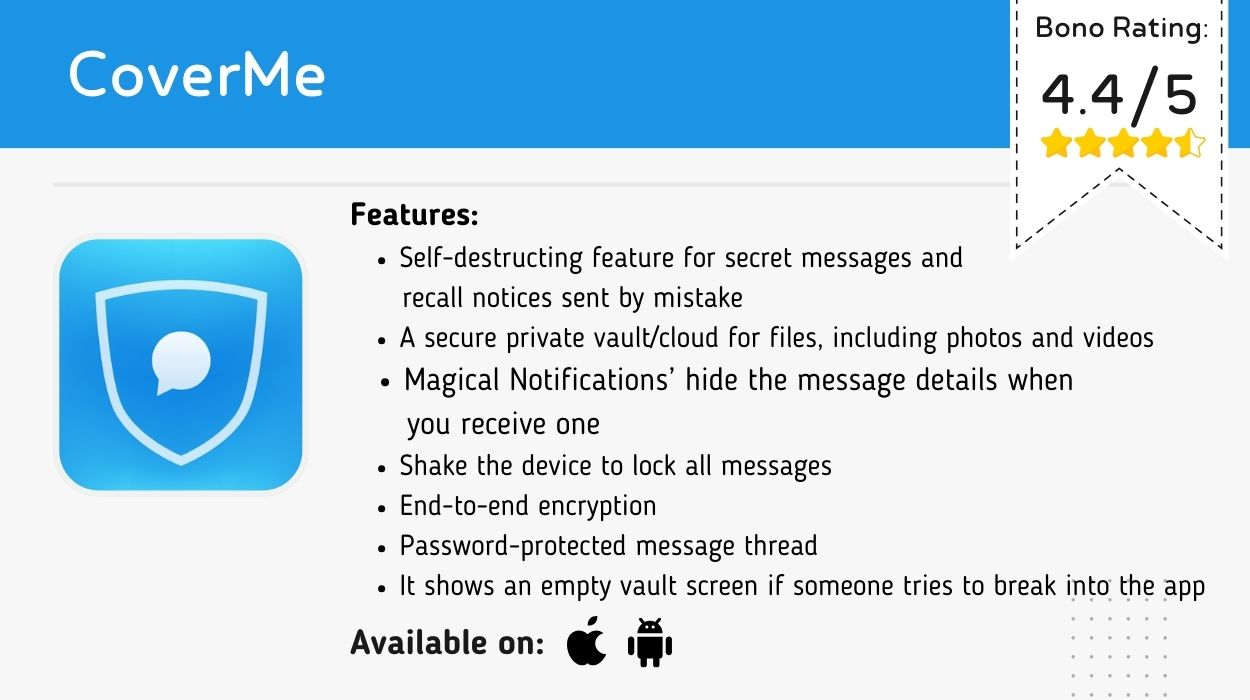 CoverMe cheating app