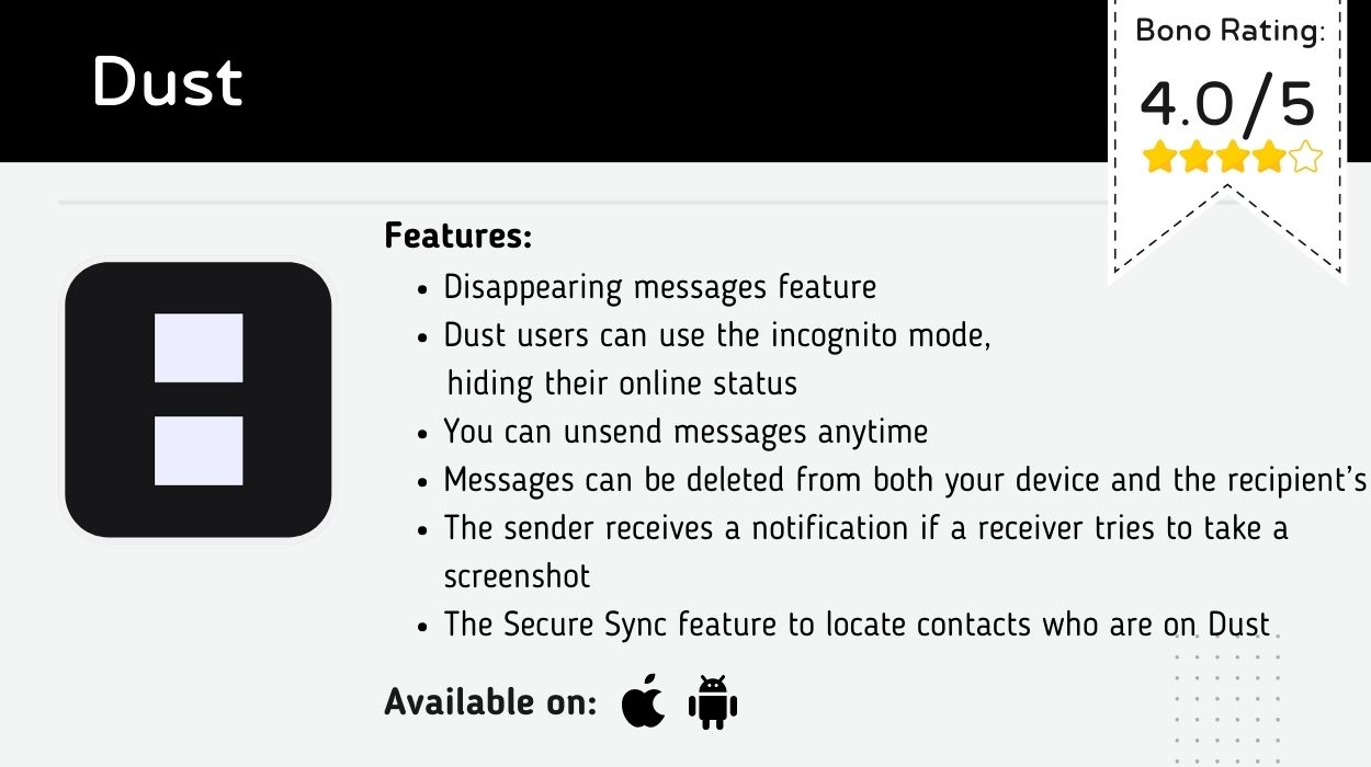Dust cheating app