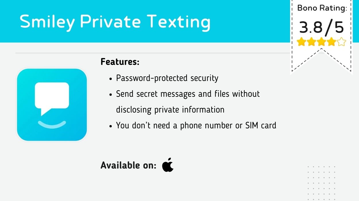 Smiley Private Texting cheating app