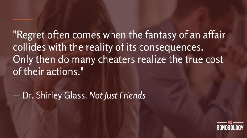 when do cheaters realize they made a mistake
