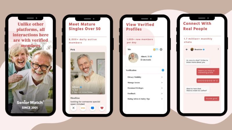SeniorMatch best for finding companionship above 50