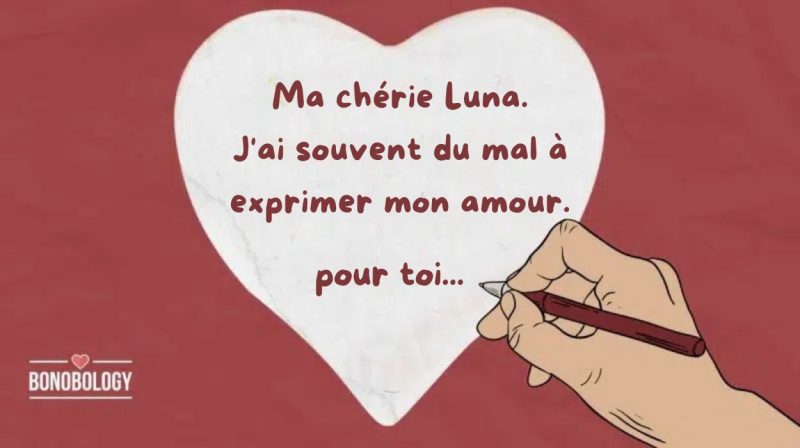 Lettres d'amour profondément émouvantes pour elle qui la feront pleurer