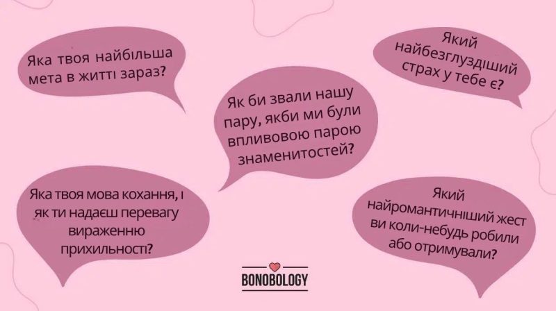Випадкові питання, які можна поставити своєму хлопцю