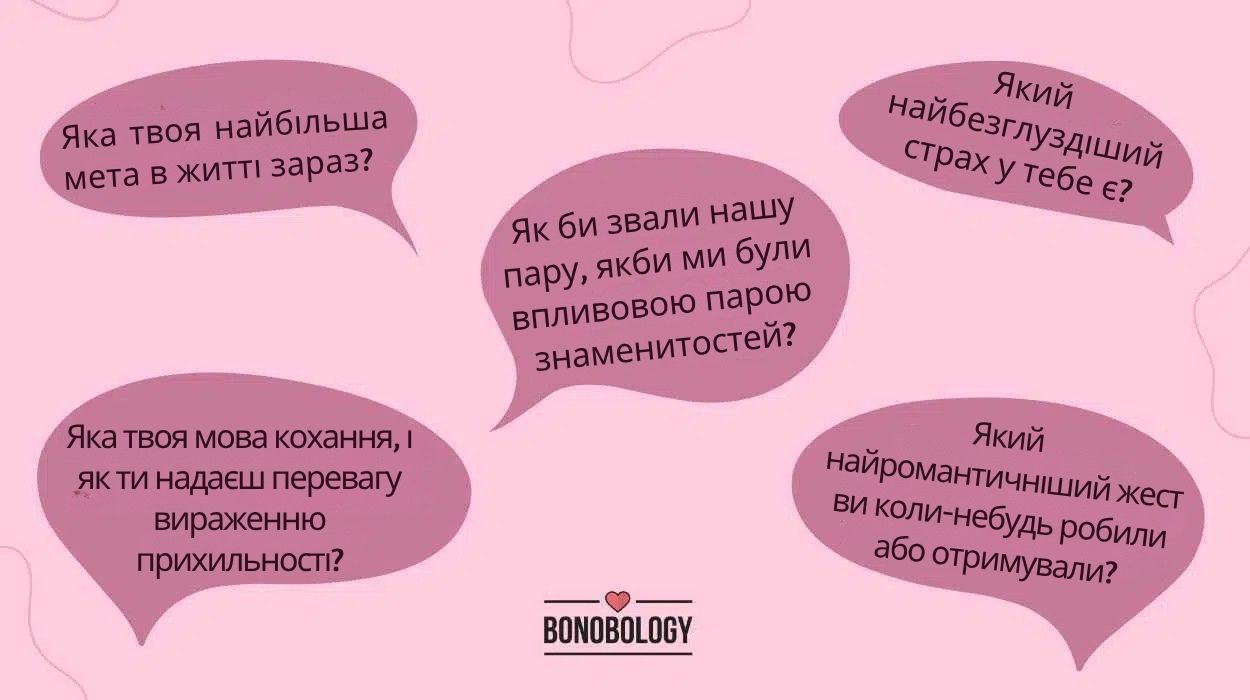 Випадкові питання, які можна поставити своєму хлопцю